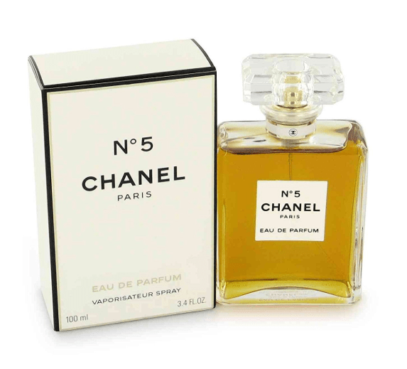 bottle of Chanel No. 5 perfume